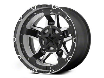 XD Rockstar III Matte Black Machined 6-Lug Wheel; 22x12; -44mm Offset (15-20 F-150)