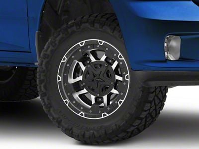 XD Rockstar III Matte Black Machined 5-Lug Wheel; 17x8; 20mm Offset (09-18 RAM 1500)