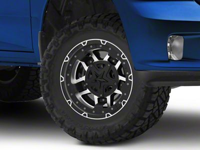 XD Rockstar III Matte Black Machined 5-Lug Wheel; 17x9; -12mm Offset (09-18 RAM 1500)