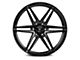 Rohana Wheels RFV1 Matte Black 6-Lug Wheel; 22x9.5; 0mm Offset (07-13 Sierra 1500)