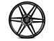 Rohana Wheels RFV1 Gloss Graphite 6-Lug Wheel; 22x9.5; 0mm Offset (14-18 Sierra 1500)