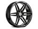 Rohana Wheels RFV1 Gloss Graphite 6-Lug Wheel; 22x9.5; 0mm Offset (2024 Ranger)