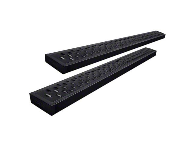 Romik RPD-T DRP Running Boards; Black (19-24 RAM 1500 Quad Cab)