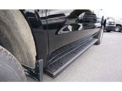 Romik ROF-T Running Boards; Black (19-24 Sierra 1500 Double Cab)