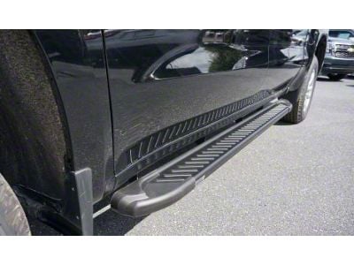 Romik RAL-T Running Boards; Black (20-24 Sierra 2500 HD Double Cab)