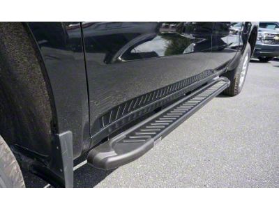 Romik RB2-T Running Boards; Black (20-24 Sierra 2500 HD Double Cab)