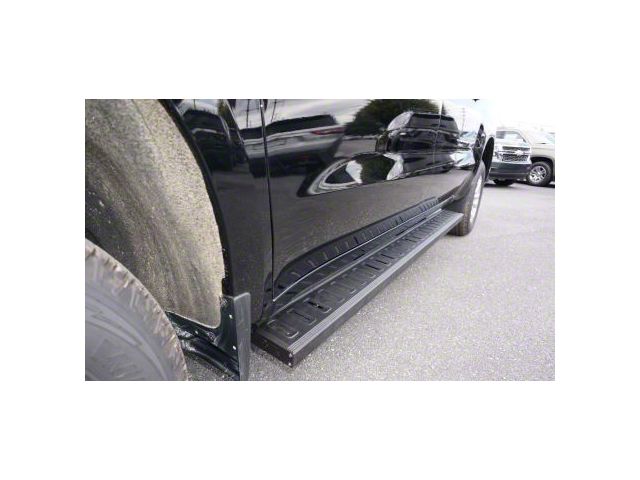 Romik ROF-T Running Boards; Black (19-24 Silverado 1500 Crew Cab)