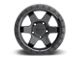 Rotiform Six Matte Black 6-Lug Wheel; 17x9; 1mm Offset (07-14 Tahoe)