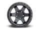 Rotiform Six Matte Black 6-Lug Wheel; 17x9; 1mm Offset (07-14 Yukon)