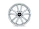 Rotiform BTL Gloss Silver with Machined Face 5-Lug Wheel; 21x10.5; 45mm Offset (87-90 Dakota)