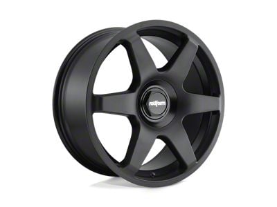 Rotiform SIX Matte Black 5-Lug Wheel; 19x8.5; 35mm Offset (87-90 Dakota)