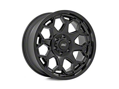 Rough Country 80 Series Semi Gloss Black 8-Lug Wheel; 20x9; 0mm Offset (01-06 Sierra 2500 HD)