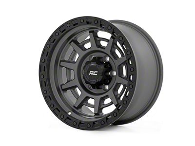 Rough Country 85 Series Simulated Beadlock Gunmetal Gray 8-Lug Wheel; 17x9; 0mm Offset (01-06 Sierra 2500 HD)