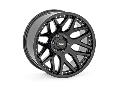 Rough Country 95 Series Gloss Black 8-Lug Wheel; 20x10; -19mm Offset (01-06 Sierra 2500 HD)