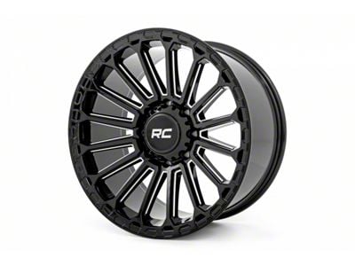 Rough Country 97 Series Gloss Black Milled 8-Lug Wheel; 20x10; -19mm Offset (01-06 Sierra 2500 HD)