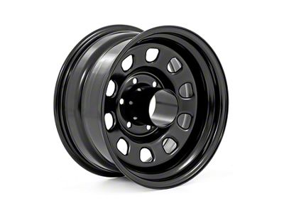 Rough Country Steel Gloss Black 8-Lug Wheel; 17x9; -12mm Offset (01-06 Sierra 2500 HD)