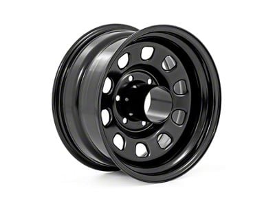 Rough Country Steel Gloss Black 8-Lug Wheel; 17x9; -12mm Offset (01-06 Sierra 3500 HD SRW)