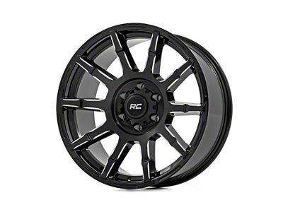 Rough Country 83 Series Gloss Black 8-Lug Wheel; 20x9; -12mm Offset (01-06 Silverado 2500 HD)