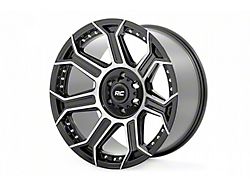 Rough Country 89 Series Black Machined Gun Metal 8-Lug Wheel; 20x10; -19mm Offset (01-06 Silverado 2500 HD)