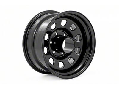 Rough Country Steel Gloss Black 8-Lug Wheel; 16x8; -6mm Offset (01-06 Silverado 2500 HD)