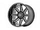 Rough Country 91 Series Gloss Black Milled 5-Lug Wheel; 22x10; -18mm Offset (02-08 RAM 1500, Excluding Mega Cab)