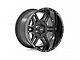 Rough Country 92 Series Gloss Black Machined 5-Lug Wheel; 20x9; 0mm Offset (02-08 RAM 1500, Excluding Mega Cab)