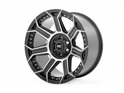 Rough Country 89 Series Black Machined Gun Metal 8-Lug Wheel; 20x10; -19mm Offset (03-09 RAM 2500)