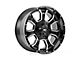 Rough Country 93 Series Matte Black Milled 8-Lug Wheel; 20x10; -18mm Offset (03-09 RAM 2500)