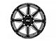 Rough Country 91M Series Gloss Black 8-Lug Wheel; 20x12; -44mm Offset (03-09 RAM 3500 SRW)