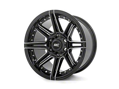 Rough Country 88 Series Gloss Black Milled 6-Lug Wheel; 17x9; -12mm Offset (04-08 F-150)