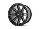 Rough Country 88 Series Gloss Black Milled 6-Lug Wheel; 17x9; -12mm Offset (04-08 F-150)