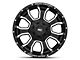 Rough Country 93 Series Matte Black Milled 6-Lug Wheel; 20x10; -18mm Offset (04-08 F-150)