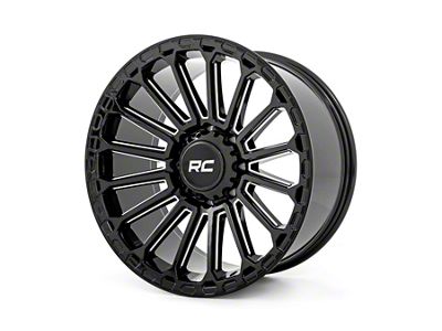 Rough Country 97 Series Gloss Black Milled 6-Lug Wheel; 20x10; -19mm Offset (04-08 F-150)