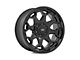 Rough Country 80 Series Semi Gloss Black 6-Lug Wheel; 20x10; -25mm Offset (07-13 Sierra 1500)