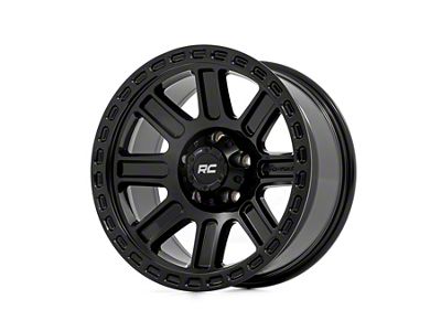 Rough Country 84 Series Gloss Black 6-Lug Wheel; 17x8.5; 25mm Offset (07-13 Sierra 1500)