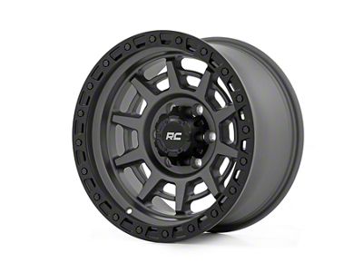 Rough Country 85 Series Simulated Beadlock Gunmetal Gray 6-Lug Wheel; 17x9; -12mm Offset (07-13 Sierra 1500)