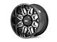 Rough Country 86 Series Gloss Black Milled 6-Lug Wheel; 22x10; -25mm Offset (07-13 Sierra 1500)