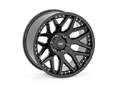 Rough Country 95 Series Gloss Black 6-Lug Wheel; 20x10; -18mm Offset (07-13 Sierra 1500)