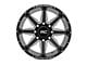 Rough Country 91M Series Gloss Black Milled 8-Lug Wheel; 20x12; -44mm Offset (11-14 Sierra 3500 HD SRW)