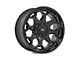 Rough Country 80 Series Semi Gloss Black 6-Lug Wheel; 20x9; 0mm Offset (07-13 Silverado 1500)