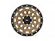 Rough Country 87 Series Simulated Beadlock Bronze 6-Lug Wheel; 17x8.5; 0mm Offset (07-13 Silverado 1500)