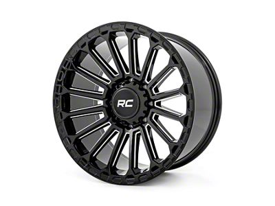 Rough Country 97 Series Gloss Black 6-Lug Wheel; 17x8.5; 0mm Offset (07-13 Silverado 1500)