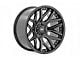 Rough Country 95 Series Gloss Black Machined 8-Lug Wheel; 22x10; -19mm Offset (11-14 Silverado 2500 HD)