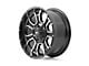 Rough Country 93 Series Matte Black Milled 8-Lug Wheel; 20x10; -18mm Offset (11-14 Silverado 3500 HD SRW)