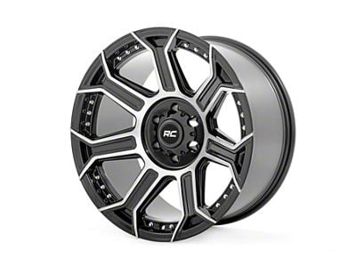 Rough Country 89 Series Black Machined Gun Metal 6-Lug Wheel; 20x10; -18mm Offset (07-14 Tahoe)