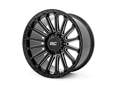 Rough Country 97 Series Gloss Black Milled 6-Lug Wheel; 22x10; -25mm Offset (07-14 Tahoe)