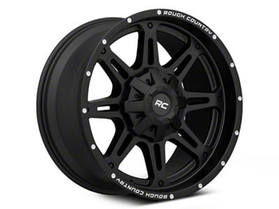 Rough Country 94 Series Matte Black Milled 8-Lug Wheel; 20x10; -18mm Offset (11-16 F-350 Super Duty SRW)