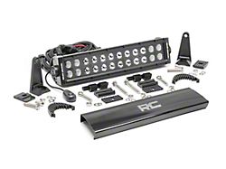 Rough Country 12-Inch Black Series Dual Row LED Light Bar; Flood/Spot Combo Beam (Universal; Some Adaptation May Be Required)