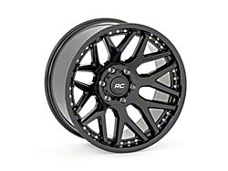 Rough Country 95 Series Matte Black 6-Lug Wheel; 22x10; -25mm Offset (14-18 Silverado 1500)