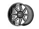 Rough Country 91 Series Gloss Black Milled 6-Lug Wheel; 22x12; -44mm Offset (14-18 Silverado 1500)